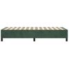 Estructura De Cama Box Spring Terciopelo Verde Oscuro 100x200cm