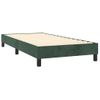 Cama Box Spring Colchón Y Led Terciopelo Verde Oscuro 80x200 Cm