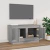 Mueble Para Tv Madera Contrachapada Gris Sonoma 80x35x45 Cm