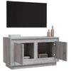 Mueble Para Tv Madera Contrachapada Gris Sonoma 80x35x45 Cm