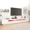 Mueble Para Tv Con Luces Led Blanco 300x35x40 Cm