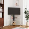 Mueble Tv Esquina 3 Niveles Para 32-70 Pulgadas Negro Plateado