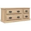 Mueble Para Tv Madera Contrachapada Roble Sonoma 100x35,5x45 Cm