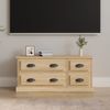 Mueble Para Tv Madera Contrachapada Roble Sonoma 100x35,5x45 Cm