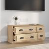 Mueble Para Tv Madera Contrachapada Roble Sonoma 100x35,5x45 Cm