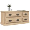 Mueble Para Tv Madera Contrachapada Roble Sonoma 100x35,5x45 Cm