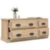 Mueble Para Tv Madera Contrachapada Roble Sonoma 100x35,5x45 Cm