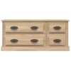 Mueble Para Tv Madera Contrachapada Roble Sonoma 100x35,5x45 Cm