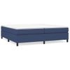 Estructura De Cama Box Spring Tela Azul 200x200 Cm