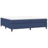 Estructura De Cama Box Spring Tela Azul 200x200 Cm