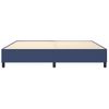 Estructura De Cama Box Spring Tela Azul 200x200 Cm