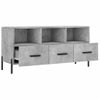 Mueble De Tv Madera De Ingeniería Gris Hormigón 102x36x50 Cm