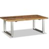 Mesa De Centro De Madera Maciza Reciclada 100x60x38 Cm