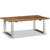 Mesa De Centro De Madera Maciza Reciclada 100x60x38 Cm