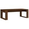 Mesa De Centro Madera De Ingeniería Roble Marrón 102x50x35 Cm