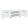 Mueble Para Tv Madera Contrachapada Blanco 140x40x35 Cm