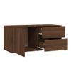 Mueble De Tv Madera Contrachapada Roble Marrón 80x34x36 Cm