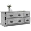 Mueble De Tv Madera Contrachapada Gris Hormigón 100x35,5x45 Cm