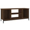 Mueble Para Tv Madera Contrachapada Roble Marrón 102x35x45 Cm