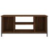 Mueble Para Tv Madera Contrachapada Roble Marrón 102x35x45 Cm