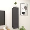 Muebles De Pared Para Tv 4 Unidades Gris Con Brillo 30,5x30x30 Cm