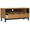 Mueble Para Tv Flam Madera Maciza De Pino 110x40x50 Cm