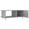 Mesa De Centro Madera Contrachapada Gris Hormigón 90x50x40 Cm