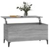 Mesa De Centro Madera Contrachapada Gris Sonoma 90x44,5x45 Cm