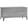 Mesa De Centro Madera Contrachapada Gris Sonoma 90x44,5x45 Cm