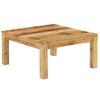 Mesa De Centro De Madera De Mango Maciza 80x80x40 Cm