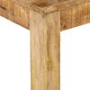 Mesa De Centro De Madera De Mango Maciza 80x80x40 Cm