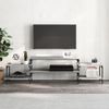 Mueble Para Tv Madera Contrachapada Gris Sonoma 197x35x52 Cm