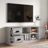 Mueble De Tv Madera Contrachapada Gris Sonoma 102x35,5x47,5 Cm