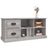 Mueble De Tv Madera Contrachapada Gris Sonoma 102x35,5x47,5 Cm