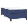 Estructura De Cama Box Spring Tela Azul 100x200 Cm