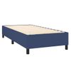 Estructura De Cama Box Spring Tela Azul 100x200 Cm