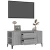 Mueble De Tv Madera Contrachapada Gris Sonoma 102x44,5x50 Cm