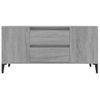 Mueble De Tv Madera Contrachapada Gris Sonoma 102x44,5x50 Cm