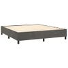 Estructura De Cama Box Spring Terciopelo Gris Oscuro 180x200 Cm