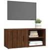 Mueble Tv 2 Unidades Madera Contrachapada Roble Marrón 80x31,5x36cm