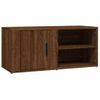 Mueble Tv 2 Unidades Madera Contrachapada Roble Marrón 80x31,5x36cm