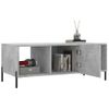 Mesa De Centro Madera Contrachapada Gris Hormigón 102x50x40 Cm