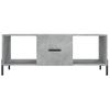 Mesa De Centro Madera Contrachapada Gris Hormigón 102x50x40 Cm