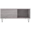 Mesa De Centro Madera Contrachapada Gris Sonoma 80x80x36,5 Cm