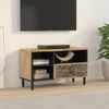 Mueble De Tv Madera Maciza De Acacia 80x33x46 Cm