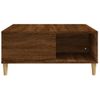 Mesa De Centro Madera Contrachapada Roble Marrón 80x80x36,5 Cm