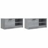 Muebles Para Tv 2 Unidades Contrachapado Gris Sonoma 80x35x36,5 Cm