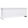 Mueble Para Tv Madera Maciza De Paulownia Blanco 108x30x40 Cm