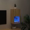 Mueble Para Tv Con Luces Led Roble Sonoma 30,5x30x60 Cm