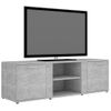 Mueble De Tv Madera Contrachapada Gris Hormigón 120x34x37 Cm